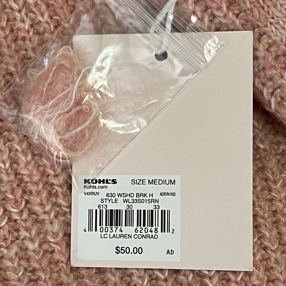 Lauren Conrad Pink Soft Wool Blend Sweater Medium NWT - Picture 12 of 16